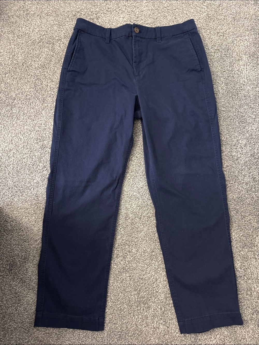 J. Crew High-Rise Girlfriend Navy Chino Pants
